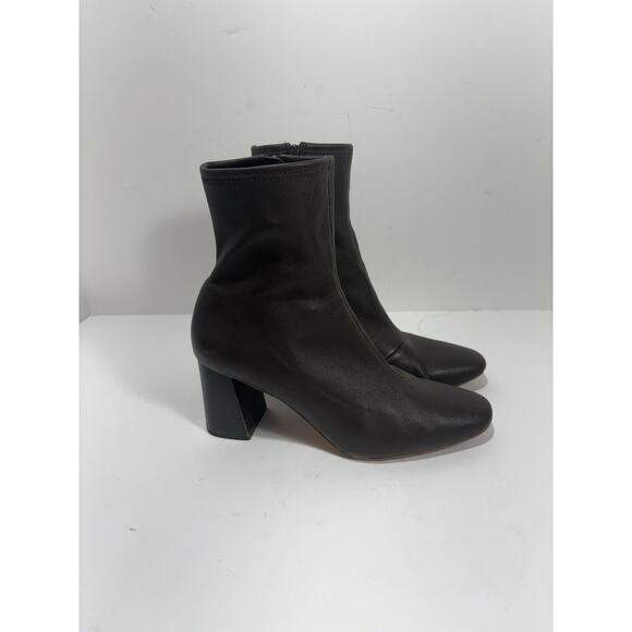 Loeffler Randall Women's Elise Slim Ankle Booties, Chocolate Brown Sz 8.5 $450 - Picture 1 of 10